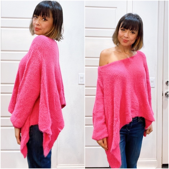 02 Cozy Sharkbite Hem Loose Fit Sweater - Picture 7 of 8